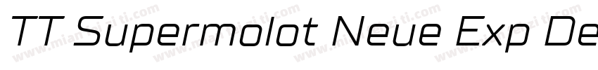 TT Supermolot Neue Exp DemiBold字体转换